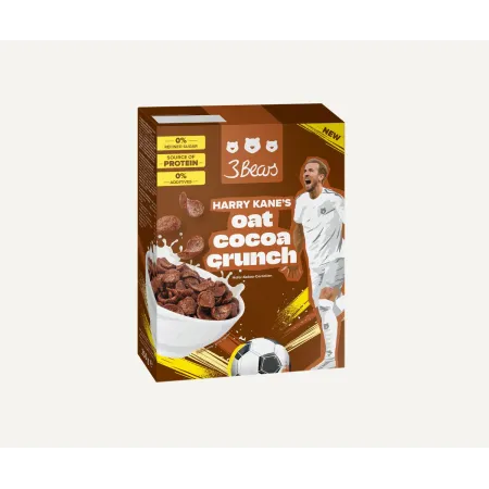 Fulgi de ovaz cu cacao Harry Kane, fara zahar, 250 g