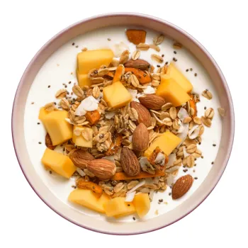 Granola cu ovaz si mango, fara gluten, vegan, The Beginnings, 200g