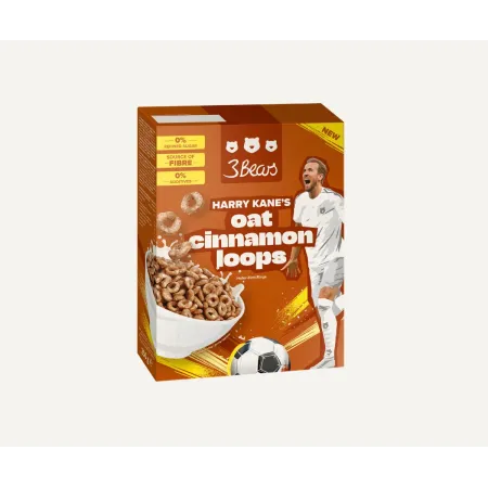 Inele din cereale cu scortisoara Harry Kane,fara zahar rafinat, 250 g