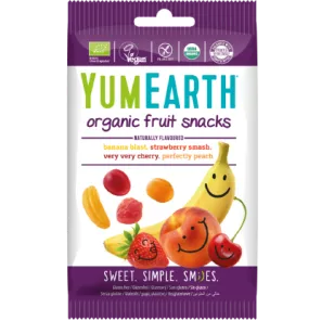 Jeleuri de fructe, fara gluten, vegan, BIO, Yum Earth, 50 g