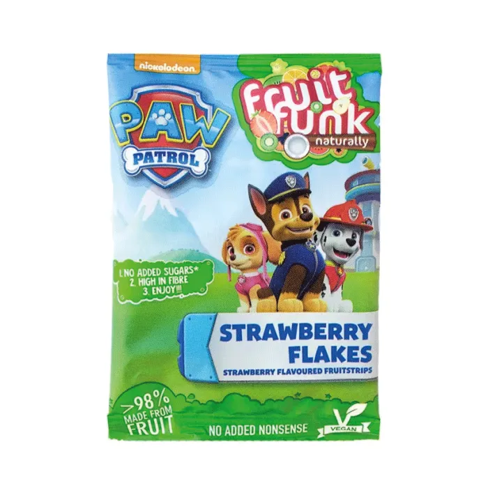 Fulgi din fructe cu capsuni - Paw Patrol, vegan, fara zahar 16g