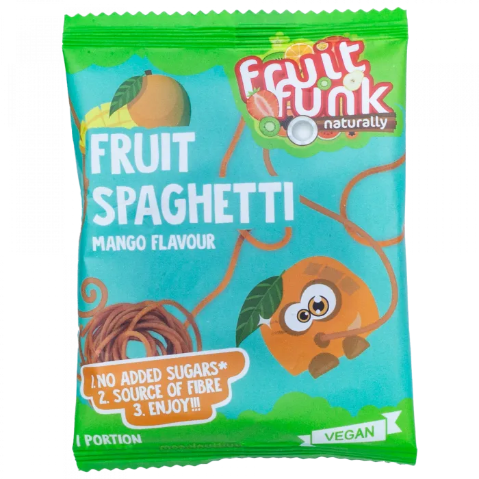 Mini spaghete din fructe cu mango, vegan, 20 g