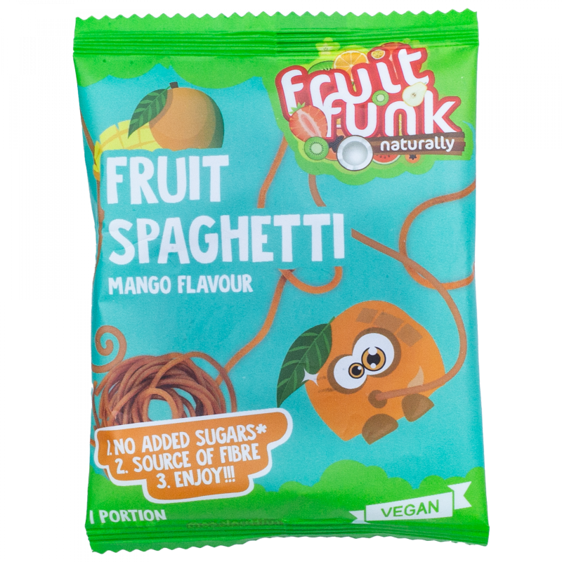 Mini spaghete din fructe cu mango, vegan, 20 g
