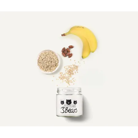Overnight Oats Porridge banane, 400 g, vegan, fara zahar