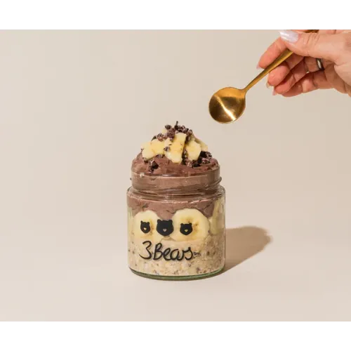 Overnight Oats Porridge banane, 400 g, vegan, fara zahar
