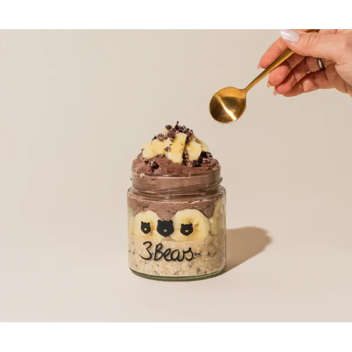 Overnight Oats Porridge banane, 400 g, vegan, fara zahar