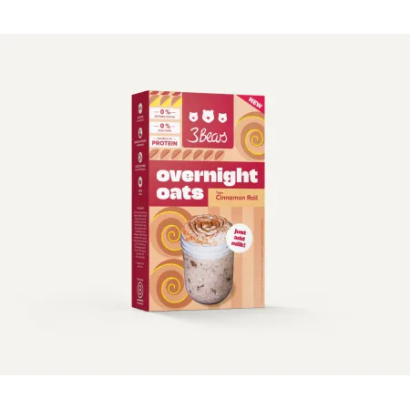 Overnight Oats Porridge scortisoara, 400 g, vegan, fara zahar