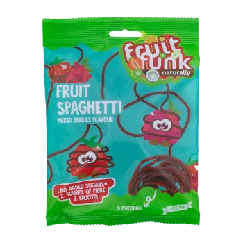 Spaghete din fructe cu mix de fructe de padure, vegan, 100 g