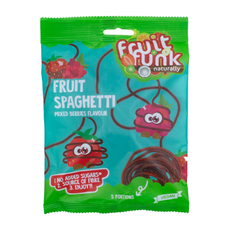 Spaghete din fructe cu mix de fructe de padure, vegan, 100 g