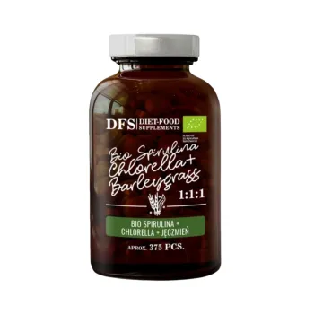 Bio Spirulina, Bio Chlorella si Bio Iarba de orz (375 capsule), Diet Food