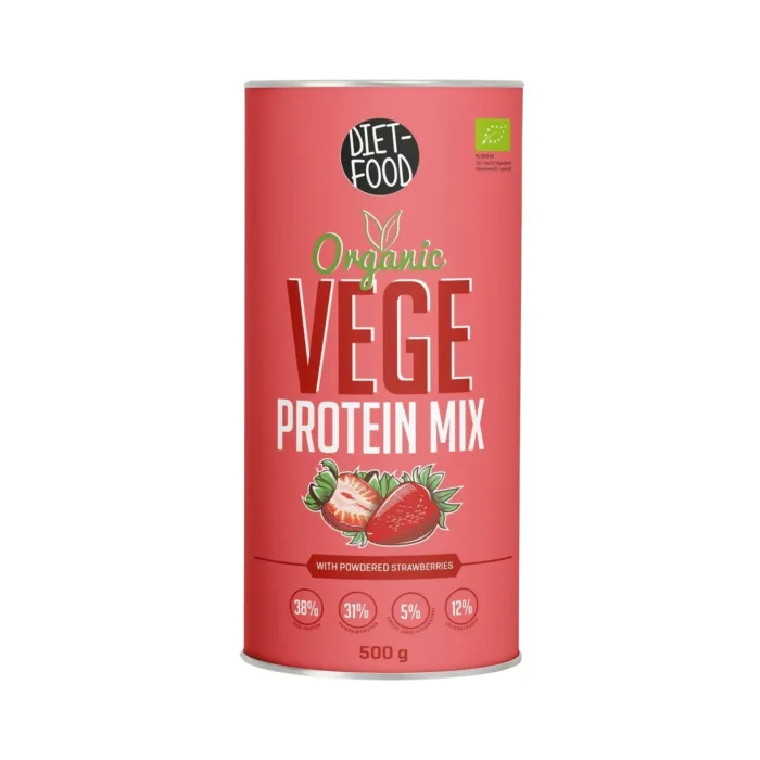 Bio Vege protein mix capsuni (500 grame), Diet Food