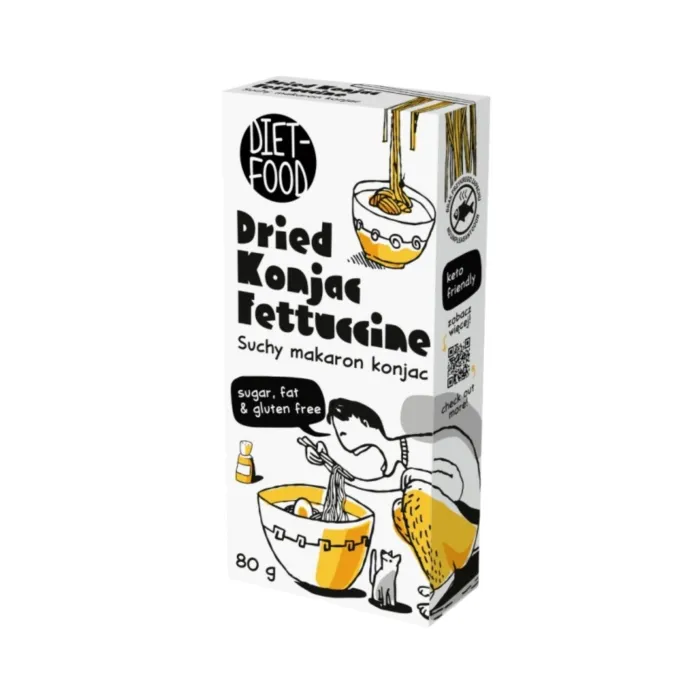 SHIRATAKI Fettuccine - produs uscat (80 grame), Diet Food