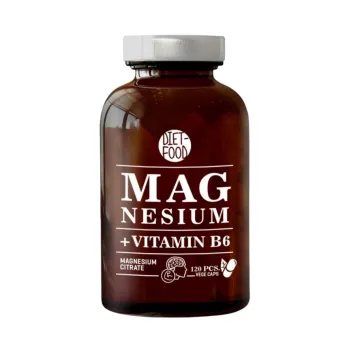 Magneziu + Vitamina B6 (120 capsule), Diet Food