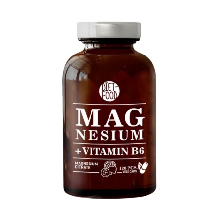 Magneziu + Vitamina B6 (120 capsule), Diet Food