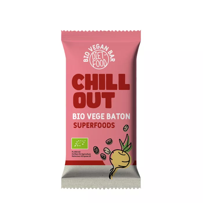 CHILL OUT - Baton vegan bio cu superalimente 35g