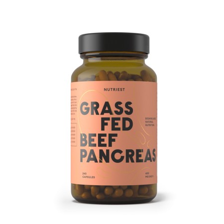 Grass fed Beef Pancreas - supliment alimentar 240cps