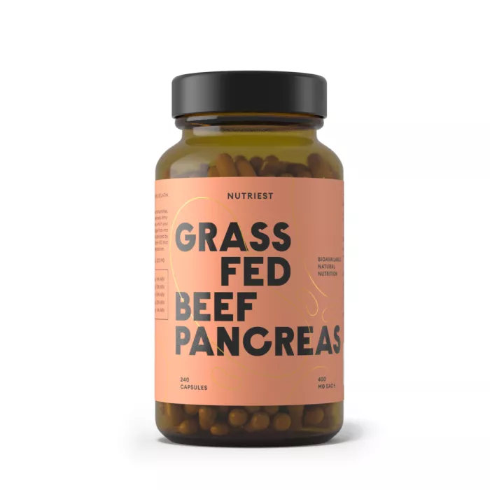 Grass fed Beef Pancreas - supliment alimentar 240cps
