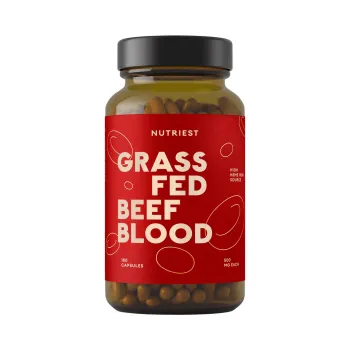 Grass Fed Desiccated Beef Blood (180 capsule), Nutriest