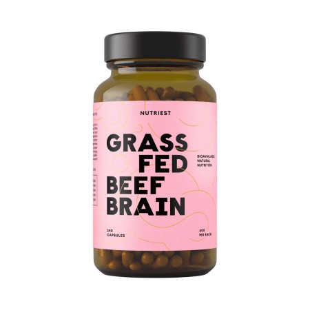 Grass Fed Desiccated Beef Brain (240 capsule), Nutriest