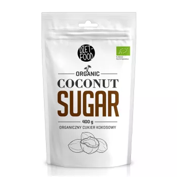 Zahar de cocos bio cu indice glicemic redus 400g - Diet-Food