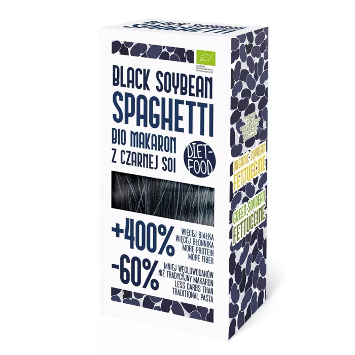 Paste bio Spaghetti din soia neagra 200g
