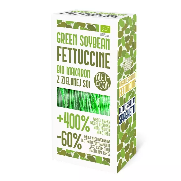 Paste bio Fettuccine din soia verde 200g