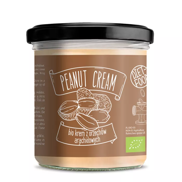 Crema (unt) de arahide bio 300g Diet-Food