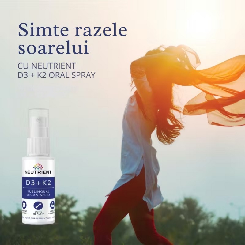 Vitamina D3+K2 Vegan Oral Spray (30ml), Neutrient