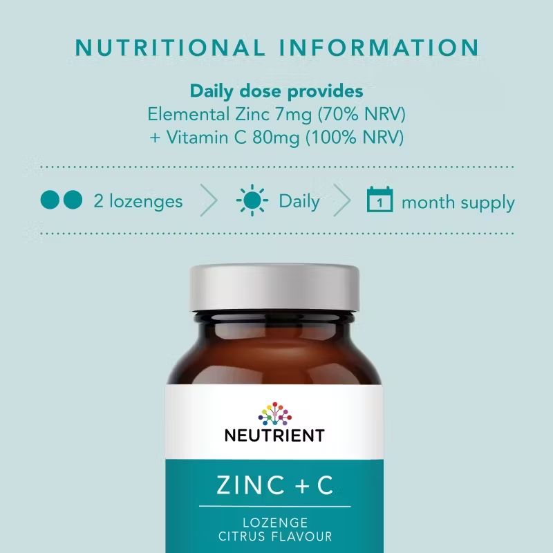 Zinc + Vitamina C (60 comprimate masticabile), Neutrient