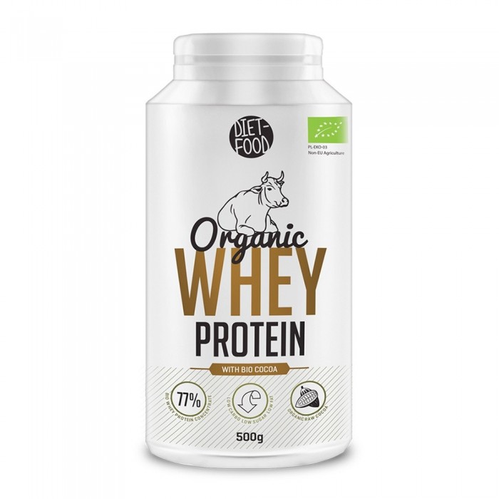 Bio Proteina din zer+cacao+stevia (500g), Diet-Food Bio Proteina din zer+cacao+stevia (500g), Diet-Food