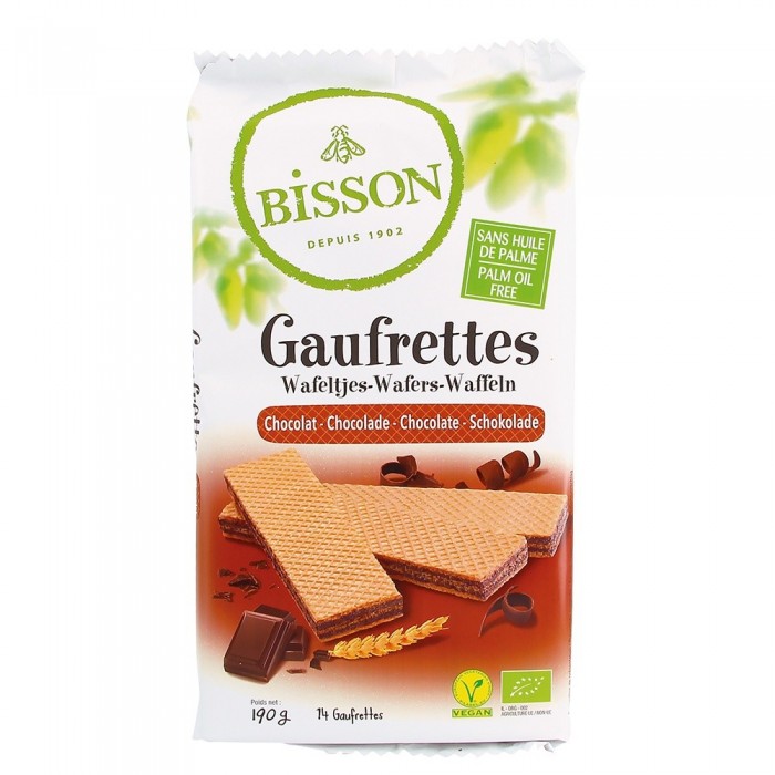 Napolitane bio cu ciocolata (190g), Bisson Napolitane bio cu ciocolata (190g), Bisson