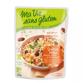 Quinoa si mei cu legume - fara gluten gata preparat (220g), Ma vie sans gluten