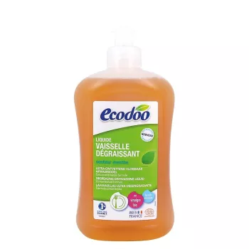 Detergent bio vase ultradegresant cu otet si menta (500ml), Ecodoo Detergent bio vase ultradegresant cu otet si menta (500ml), Ecodoo