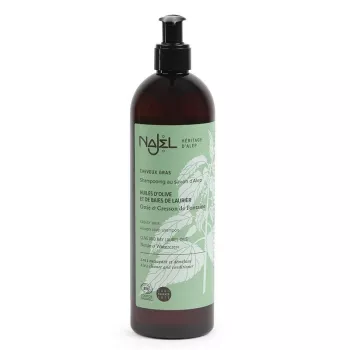 Sampon bio 2 in 1 cu sapun de Alep pentru par gras (500ml), Najel