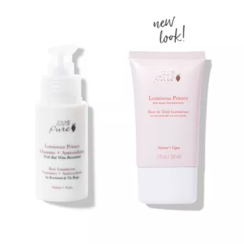 Baza de machiaj cu efect de luminozitate cu vitamine, antioxidanti si resveratrol, 100 Percent Pure Cosmetics