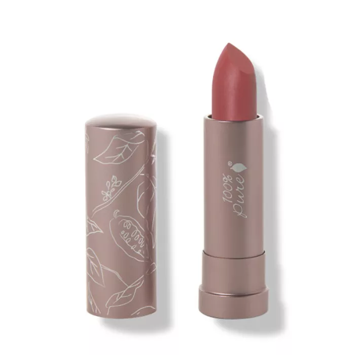 Ruj buze semi-mat cu unt de cacao Sahara, 100 Percent Pure Cosmetics Ruj buze semi-mat cu unt de cacao Sahara, 100 Percent Pure Cosmetics