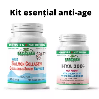 Kit esential antirid (Acid Hialuronic + Colagen), Provita Nutrition