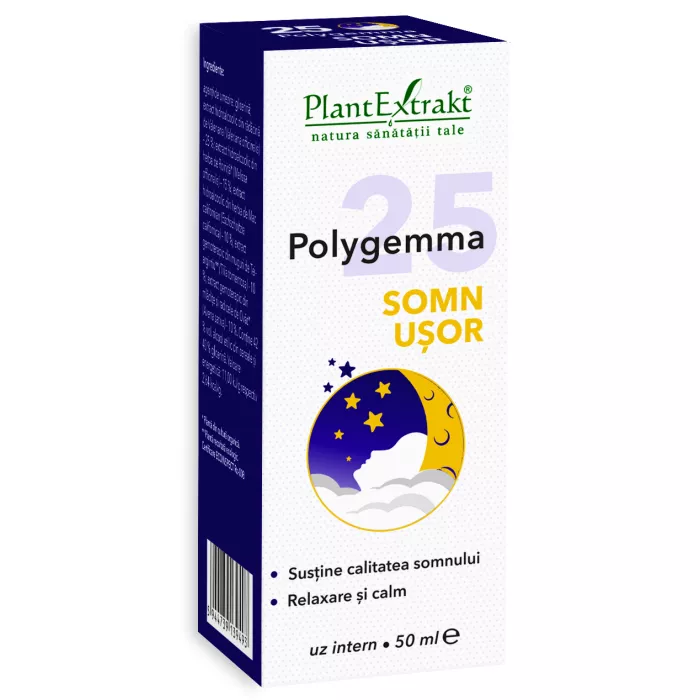 Polygemma 25 - Somn Usor (50 ml), Plantextrakt Polygemma 25 - Somn Usor (50 ml), Plantextrakt