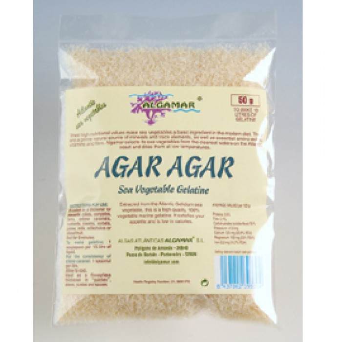 Agar agar fulgi bio (50g), Algamar Agar agar fulgi bio (50g), Algamar