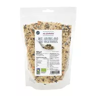 Orez si linte cu alge marine eco (500 grame), Algamar Orez si linte cu alge marine eco (500 grame), Algamar