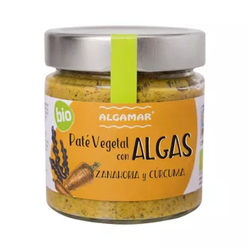 Pate vegetal cu alge, morcovi si turmeric eco (180 grame), Algamar Pate vegetal cu alge, morcovi si turmeric eco (180 grame), Algamar