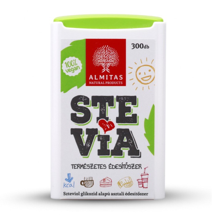 Stevia indulcitor natural (300 comprimate), Almitas Natural Product Stevia indulcitor natural (300 comprimate), Almitas Natural Product