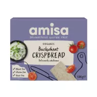 Crispbread (painici) din hrisca integrala fara gluten bio (120 grame), Amisa Crispbread (painici) din hrisca integrala fara gluten bio (120 grame), Amisa