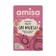 Muesli cu fructe si ovaz fara gluten eco (325 grame), Amisa Muesli cu fructe si ovaz fara gluten eco (325 grame), Amisa