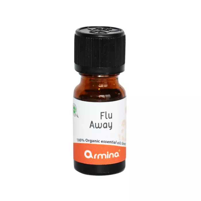 Blend din uleiuri esentiale Flu Away pentru difuzer bio (10 ml), Armina Blend din uleiuri esentiale Flu Away pentru difuzer bio (10 ml), Armina