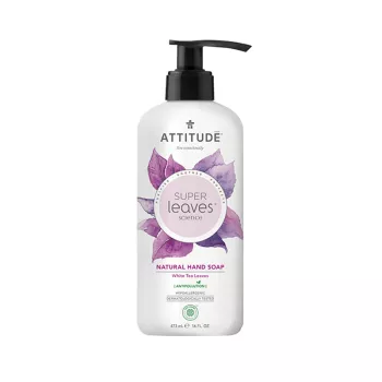 Superleaves Sapun de maini din frunze de ceai alb (473 ml), Attitude
