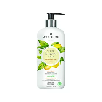 Superleaves Sapun de maini din frunze de lamai (473 ml), Attitude