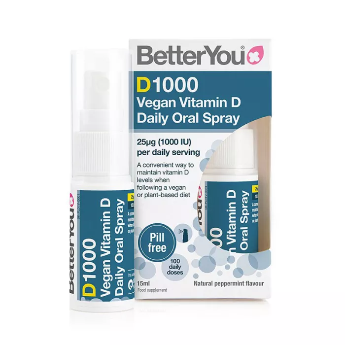 D1000 Vegan Vitamin D Oral Spray (15ml), BetterYou D1000 Vegan Vitamin D Oral Spray (15ml), BetterYou