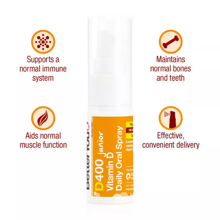 3+1 D400 Junior Vitamin D Oral Spray (15 ml), BetterYou 3+1 D400 Junior Vitamin D Oral Spray (15 ml), BetterYou