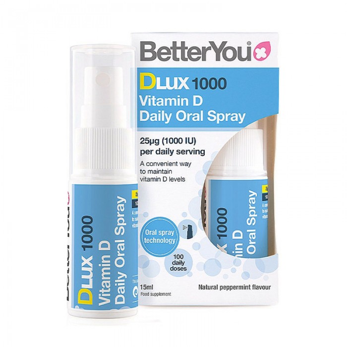 DLux 1000 Vitamin D Oral Spray (15 ml), BetterYou DLux 1000 Vitamin D Oral Spray (15 ml), BetterYou